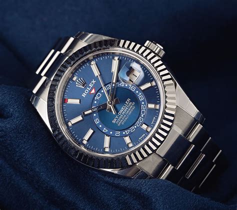 rolex sky dweller size|rolex sky dweller blue dial.